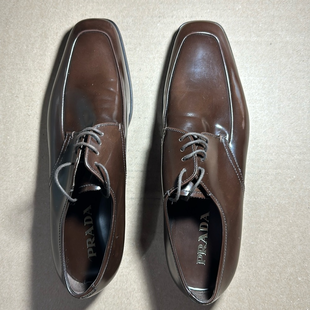 Prada Men’s Shoes Brown Size 8 1/2 aka 9 1/2 US